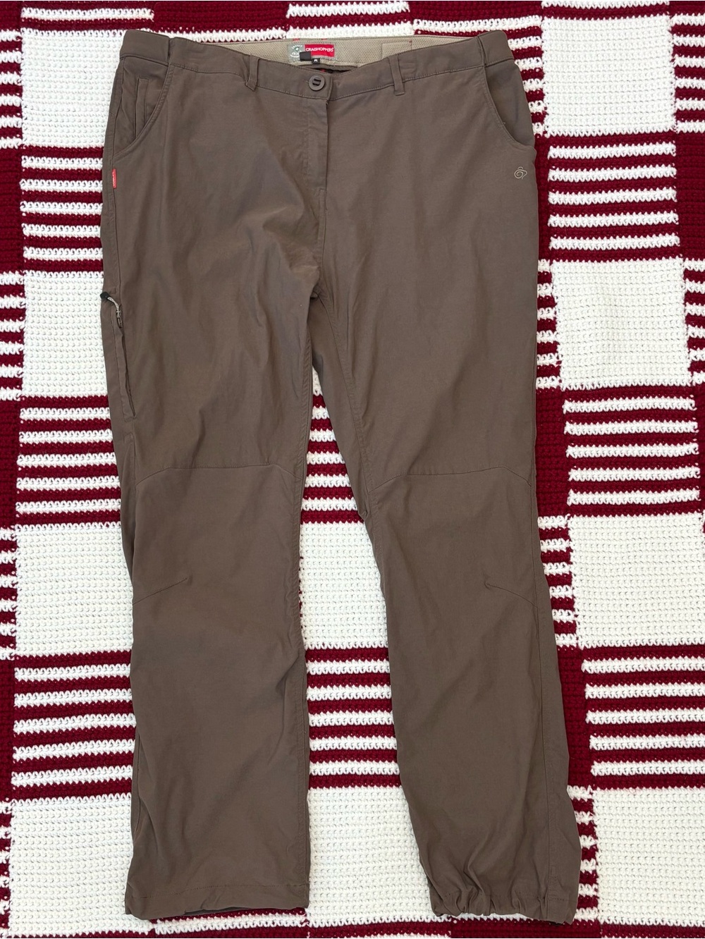 Like New Craghoppers Women's Nosilife Insect Shield Trousers, Sz 16, Brown Pants - Picture 2 of 16